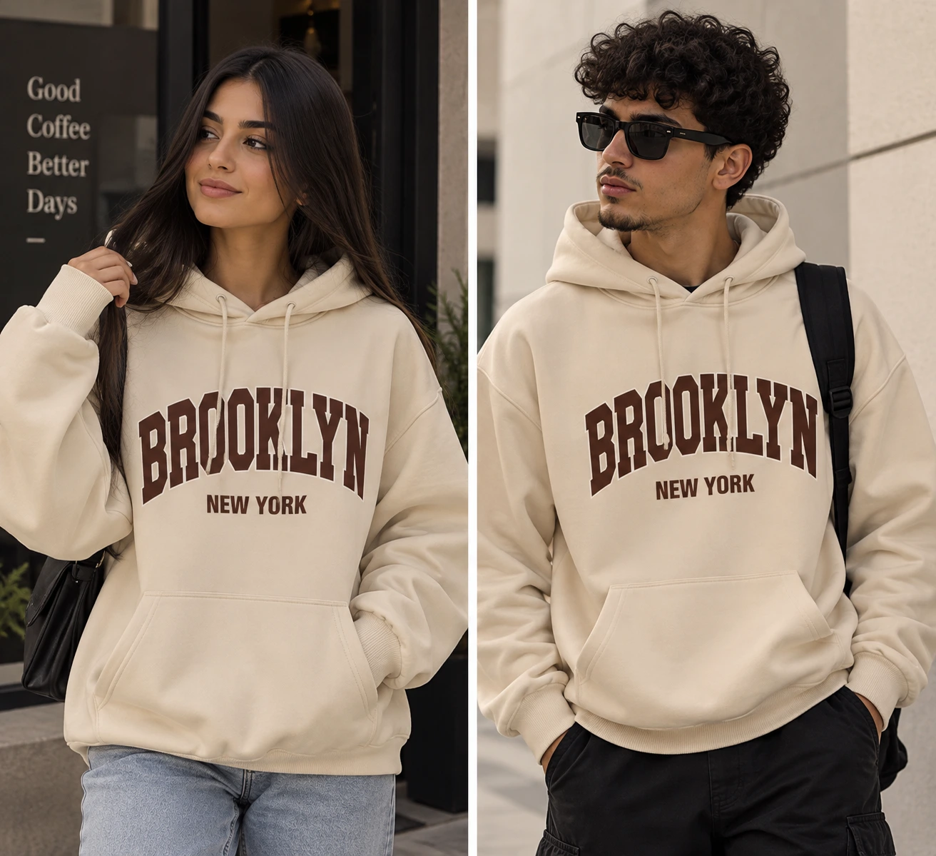 Capuche Brooklyn New York Unisexe – Sweat à Capuche