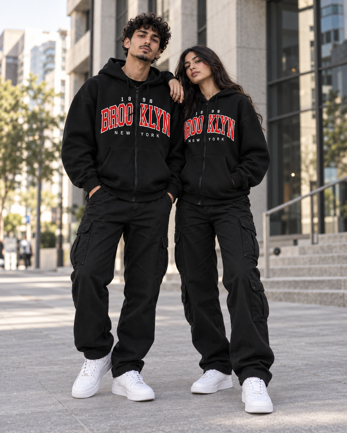 Sweat à Capuche Brooklyn avec Fermeture