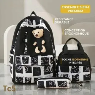 Cartable et sac à dos 3-en-1 pour la rentrée scolaire