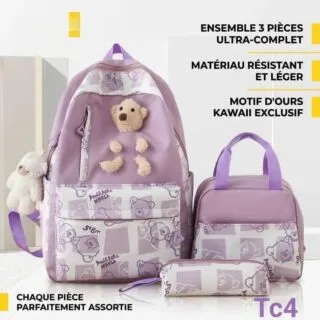 Cartable et sac à dos 3-en-1 pour la rentrée scolaire