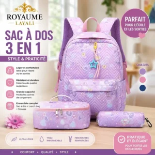 Ensemble sac à dos 3-en-1 pour la rentrée scolaire