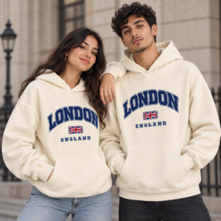 Capuche London England Unisexe