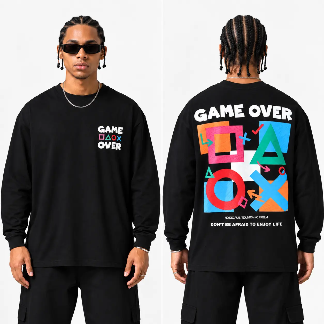 Tshirt Game Over Manches Longues