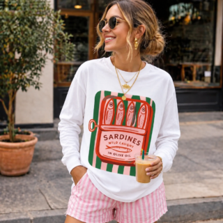 T-shirt Manches Longues Sardines Pop Style